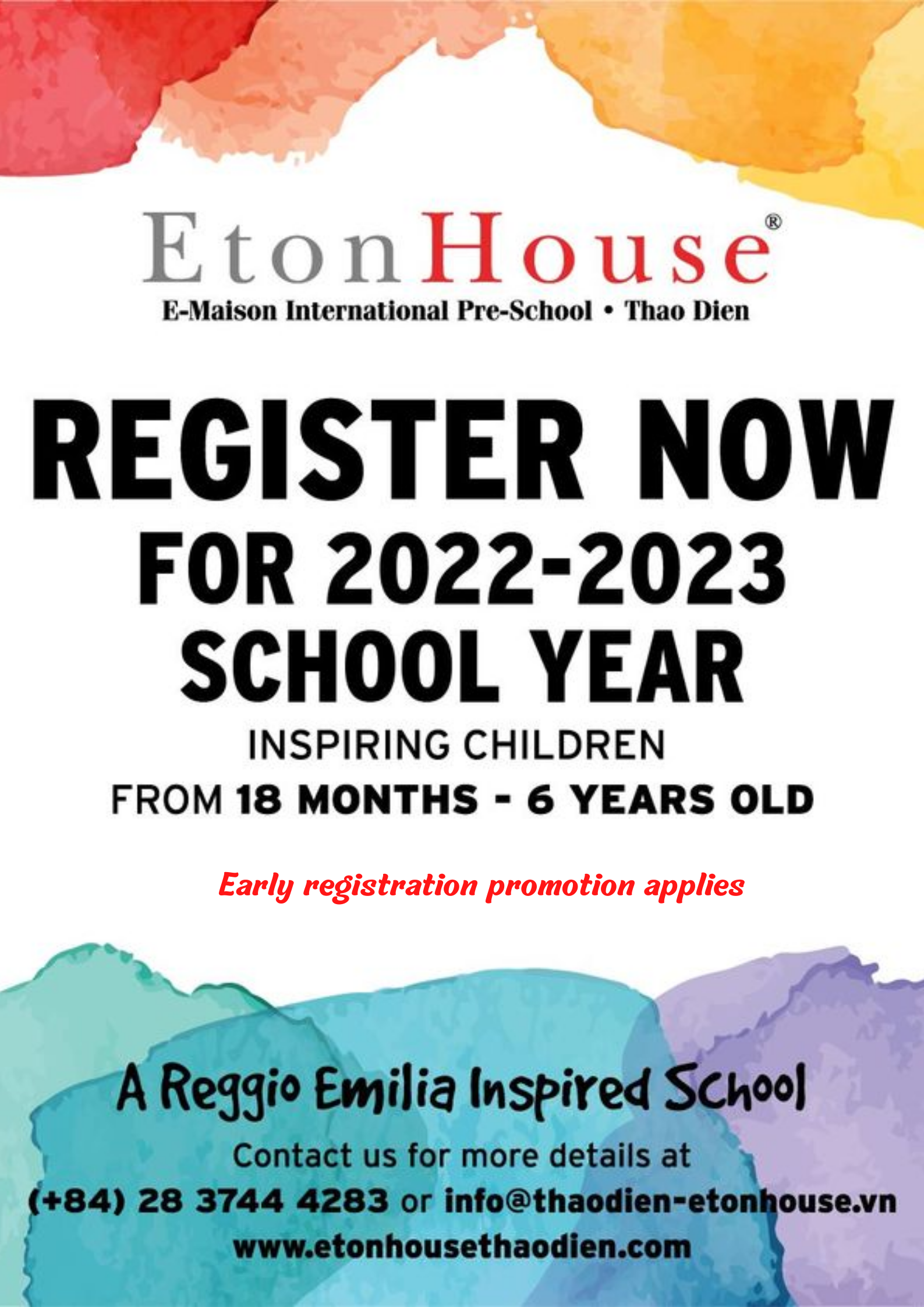 Enrollment is now open for the school year 2022 – 2023