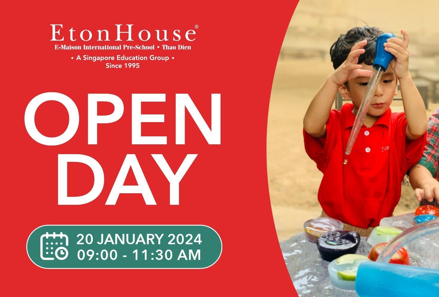 EtonHouse Open Day – 20 JANUARY 2024