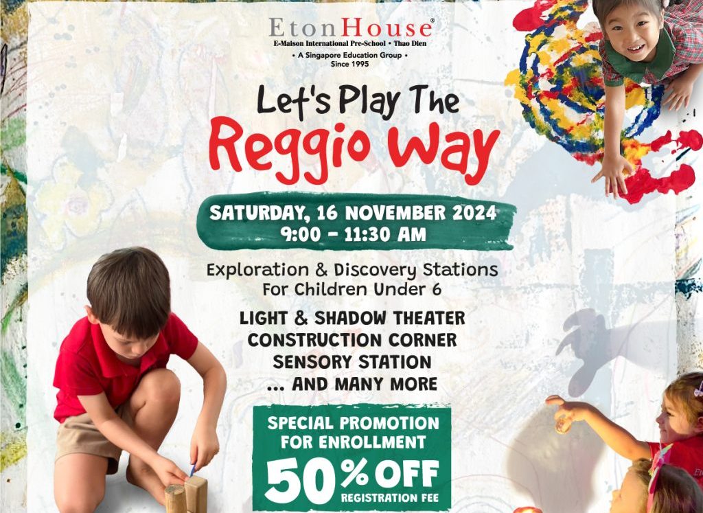 Hãy cùng chơi theo phong cách Reggio – 16 tháng 11 năm 2024